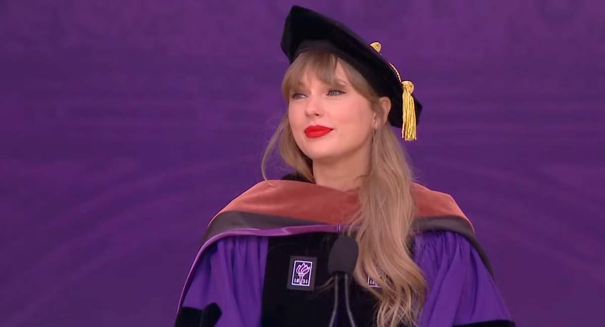 ¿Qué dijo Taylor Swift al recibir su doctorado?. Foto: Youtube  New York University