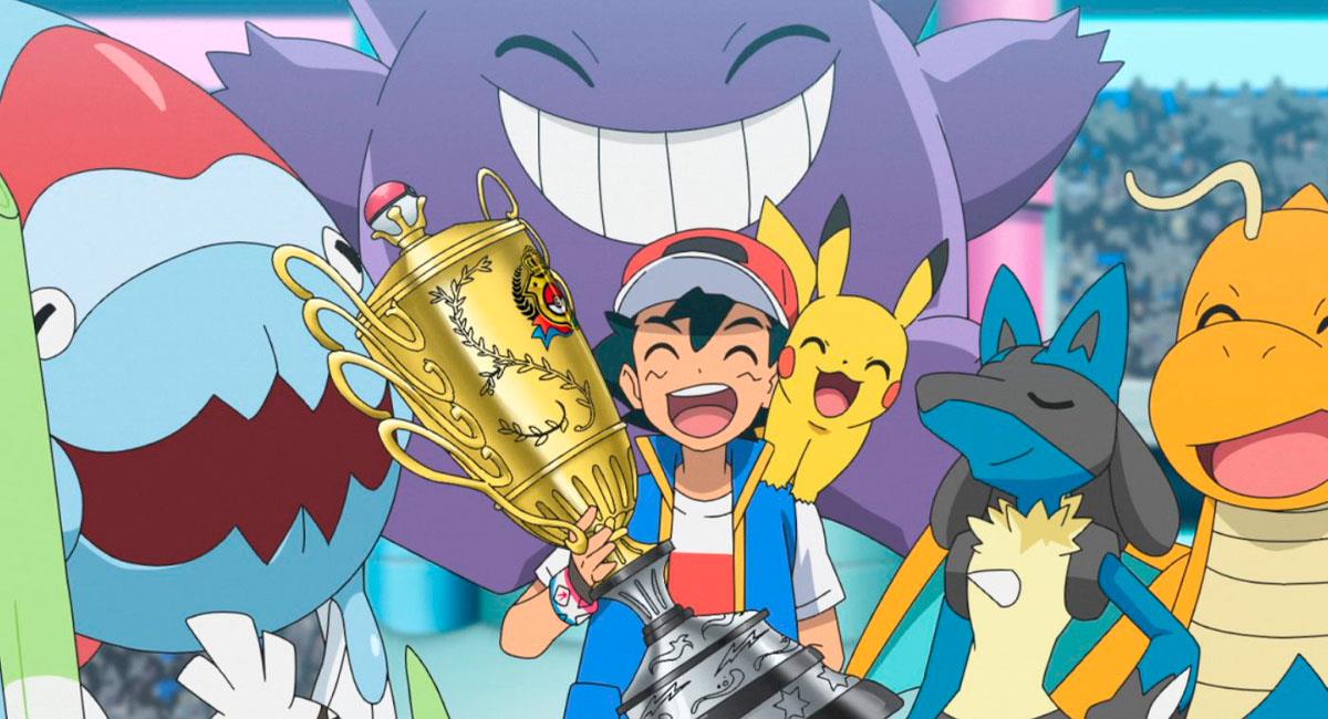 ¡Ash Ketchum es Campeón Mundial de Pokémon después de 25 años!. Foto: OLM