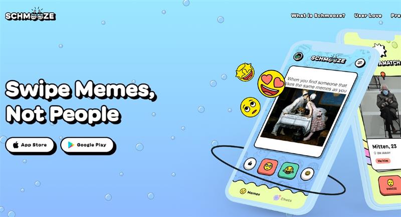 ¿Conocías “Schmooze”?: la app de citas que te permite encontrar parejas mediante memes