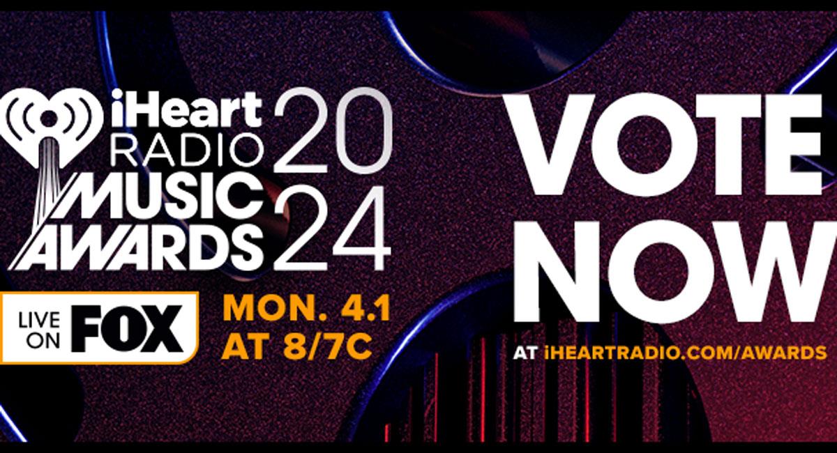Lista de los nominados iHeartRadio Music Awards 2024. Foto: Facebook iHeartRadio