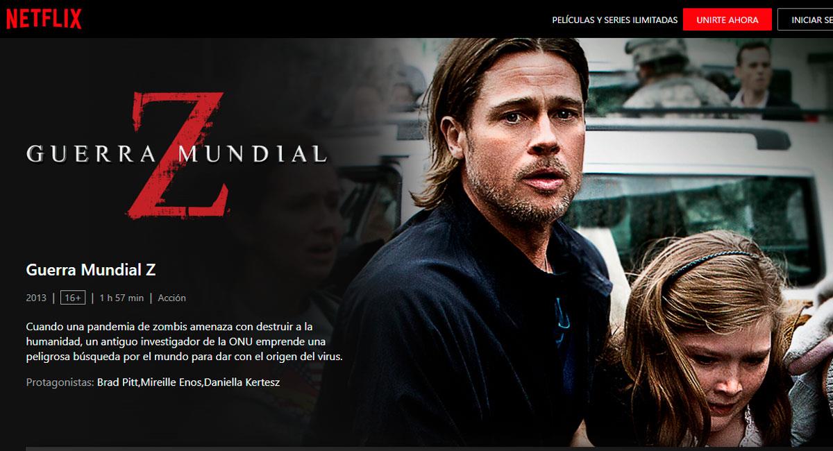 Guerra Mundial Z le dice adiós a Netflix en febrero. Foto: Netflix