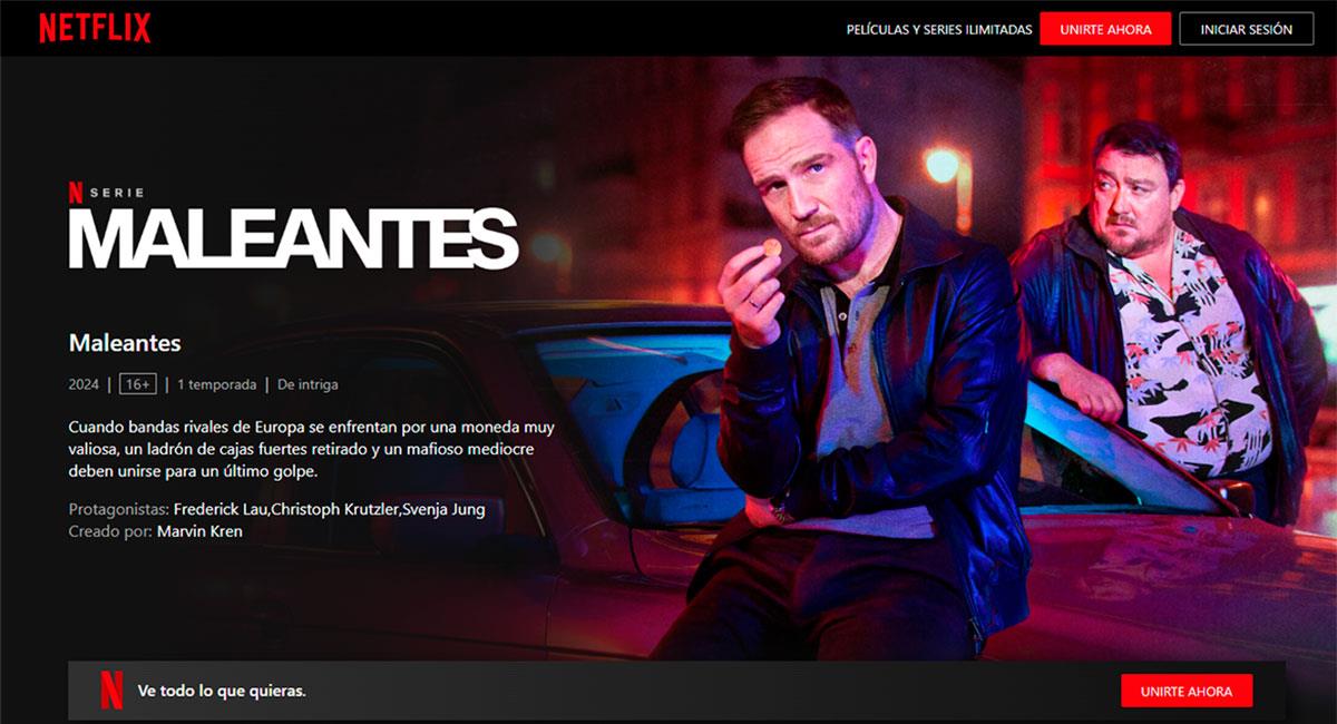 Maleantes, una nueva serie de Netflix que te va a gustar. Foto: Netflix